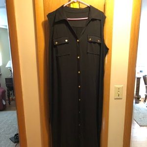 Michael Kors Sleeveless Black Dress